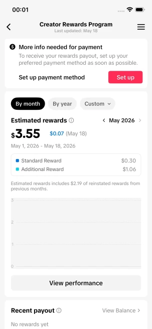 Instanly Delivery/Monetized 45K Real Followers+220K Real Likes Account/ Creator Rewards Program Activated/ Full Access