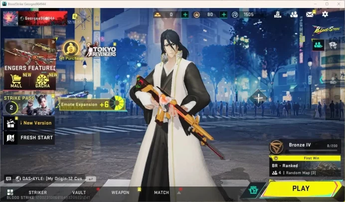 ASIA | BLEACH Byakuya Kuchiki | EVA MCX-EVA-00 | Legendary Malee Katana | 1 Legendary Gun | More Check SS BS901B