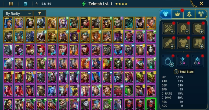 Starter acc with Cardiel : 86k energy / 57 mln coins / Foli, Ghostborn, Arix, Ninja + 20 Login Legendaries / Geomancer