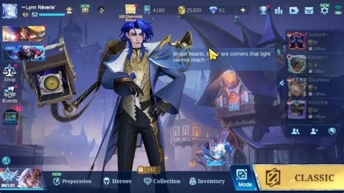 Hero 79|Skin 155|Tranformer Roger,Kagura[Annual Star,Clouds],LB Alucard,Create Odette,Epic[Change,Luo Yi]|Take Mail|(MLBB2221)