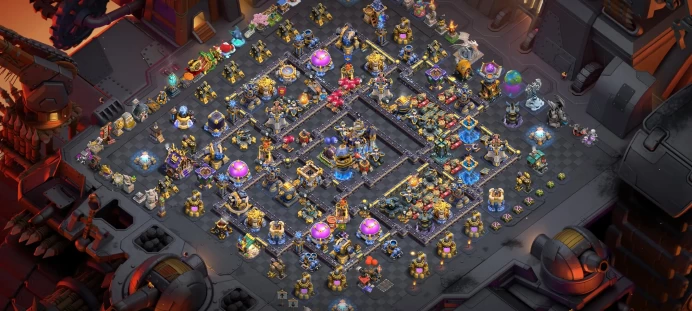 [ Local UK ] Th18, All 6 Heroes Max { 13 Rare Epic Max } Xp 245, 2340 WS, Rank 758, ATB 5899, 5 Scenery, 50 Skin Hero, 275 Wall Max, Full Defen