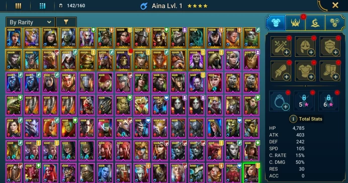 Starter acc with Teodor : 91k energy / 57 mln coins / Morrigaine, Elenaril, Arix, Ninja + 20 Login Legendaries / Ursala
