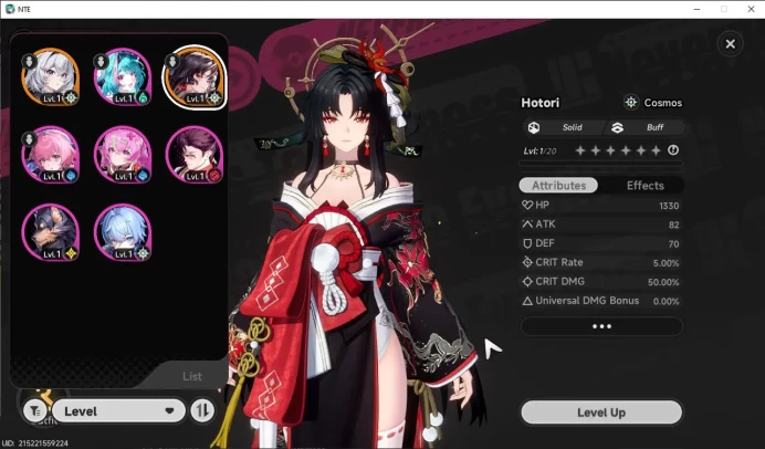 Global NA |HL 3| 1 SSR Limited Hotori +1 S-Class Char Box|6 SR [Adler,Haniel,Skia]|Selector ON|Female MC|Log Email|NTE1075