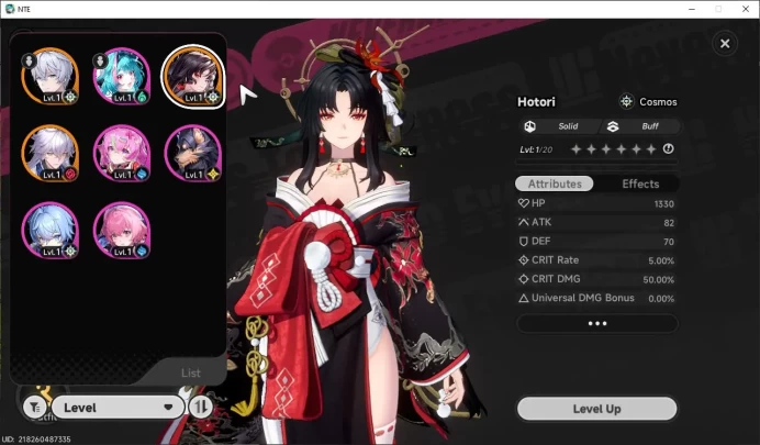 Global EU|HL 3| 2 SSR Limited Hotori, Baicang + 2 SSR Selector On |5 SR|1 S Arc|Male MC|Log Email|NTE1081