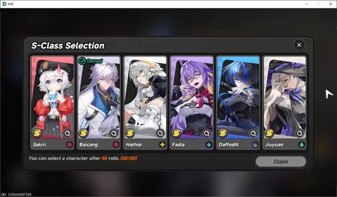 Global EU|HL 3| 2 SSR Limited Hotori, Baicang + 2 SSR Selector On |5 SR|1 S Arc|Male MC|Log Email|NTE1081