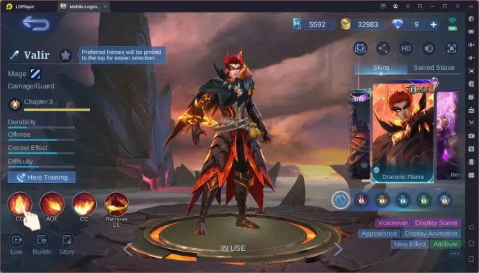 Global|Hero 127|Skin 185|Expert|Luckybox Akai|CC Ntalia|Meowkin Lesey|Valentine Fanny|Naruto Vale|More Check SS ML1949B