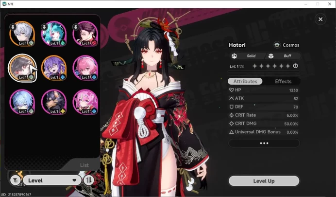 Global EU|HL 3| 2 SSR Limited Hotori, Fadia + 2 SSR Selector On |6 SR|Male MC|Log Email|NTE1087
