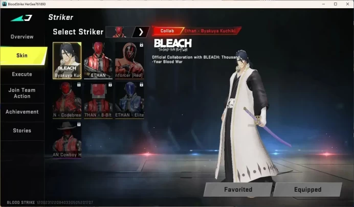 ASIA | BLEACH Byakuya | 7DS AK47 | 1 Legendary Gun | 6 Strikers | Epic Name Card | 4 BLEACH Chests|More Check SS BS911B