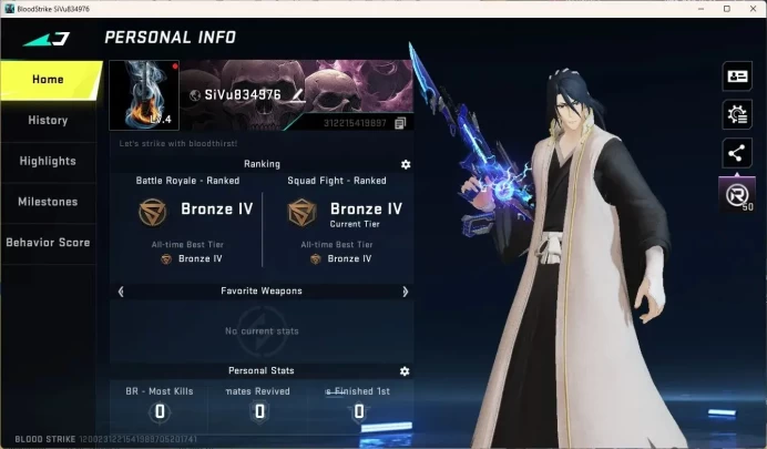 ASIA | 1 BLEACH Melee | 4 BLEACH Chests | Ultra QBZ95-Endless | 2 Legendary Guns |More Check SS BS916B