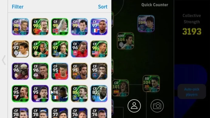 Android||Raúl (BigTime), Diego Forlán, Albert Ferrer, Gabriel Batistuta, Lee Kang-In, Omar|PES 2026|TakeEmail(EF1758)