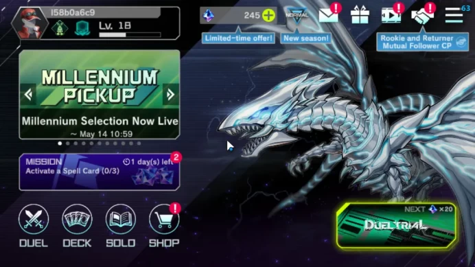 Lv 18|18 Deck|YubelFs,KewlToon,Resonator,VSK9,Dragonmaid,Etc|Ranked Available|Konami|CE ON|Check(YMD1058)