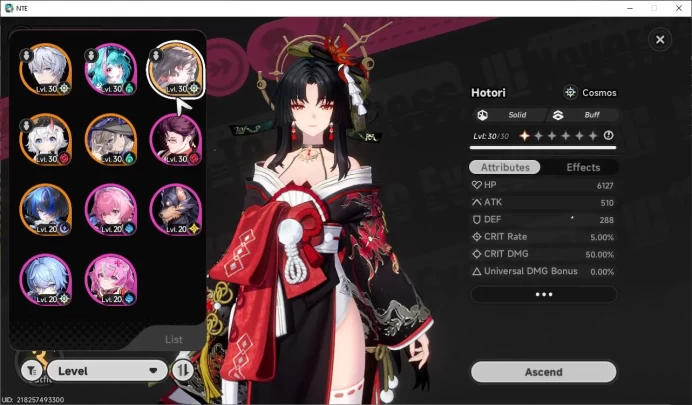 Global EU|HL 13|TL 7| 4 SSR Hotori, Jiuyuan, Sakiri, Daffodill |6 SR|Orchid Breeze Glider|Male MC|Log Email|NTE1090
