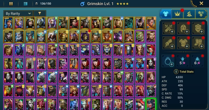 Starter acc with Helicath : 95k energy / 64 mln coins / Lonatharil, Opardin, Arix, Ninja + 20 Login Legendaries / Madame Serris
