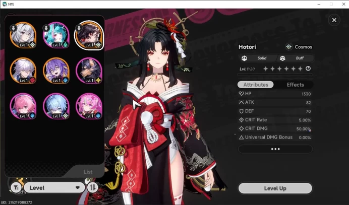 Global NA|HL 3| 3 SSR Hotori, Baicang, Fadia|Autumn Haze Livery +1 S-Class Char Box|Selector On|5 SR|Female MC|Log Email|NTE1095