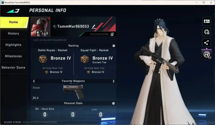 ASIA | BLEACH Byakuya Kuchiki | Ultra ETHAN Raid Mask | Legendary M4A1 Venom | 2 Legendary Chests|More Check SS BS926B