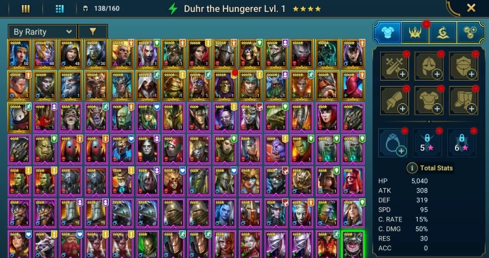 Starter acc with Solanar : 90k energy / 58 mln coins / Firrol, Cupidus, Jintoro, Opardin, Arix, Ninja + 20 Login Legendaries