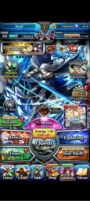 Global|Rank 92|Fresh Story+Side|Ready Gacha 915 CC|12 Ascend+7 TW|[Roy,S Miyu,Kamijo,Chloe,Etc]+TW,Misaka,Etc|Lpot 133|(GS2559)