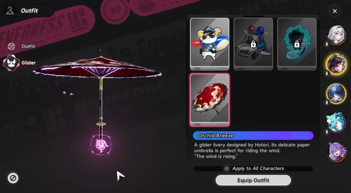 Global NA|HL 3|3 SSR [Hotori,Fadia,Daffodill] +1 S-Class Char Box|4 SR|Orchid B. Glider|Selector ON|Female MC|Log Email|NTE1105