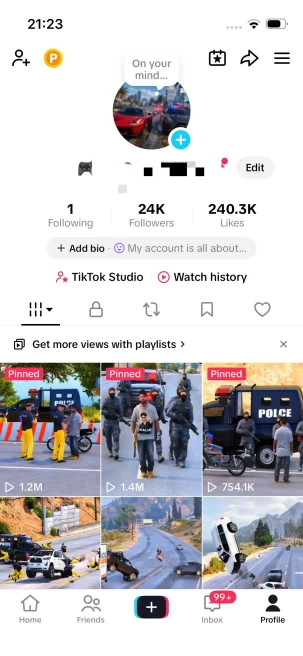 Black Sabbath/Monetized 24K Real Followers+240K Real Likes Account/ Creator Rewards Program Activated/ Full Access