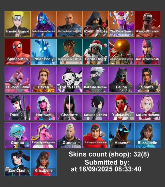 You Can Change Mail [PC/PSN/XBOX] 32 skins | Naruto Uzumaki | Torin (Sideways Warrior) | The Foundation (Helmet Off) | Ronin (Cape) |	LKK502