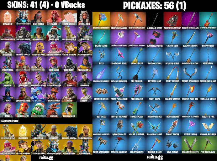 [PC/PSN/XBOX] 41 skins | Challenger | Harbinger Armor Omegarok |Kado Thorne | Valeria | Peter Griffin | Ahsoka Tano | Wastelander Magneto LKK145