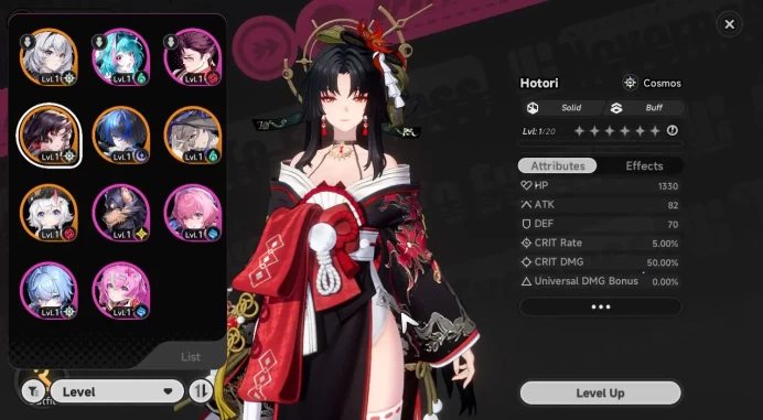 Global NA |HL 3| 4 SSR [HotoriA1,Jiuyuan,Sakiri,Daffodill]|6 SR [Mint,Haniel,Adler,Etc]|Female MC|Log Email|NTE1127
