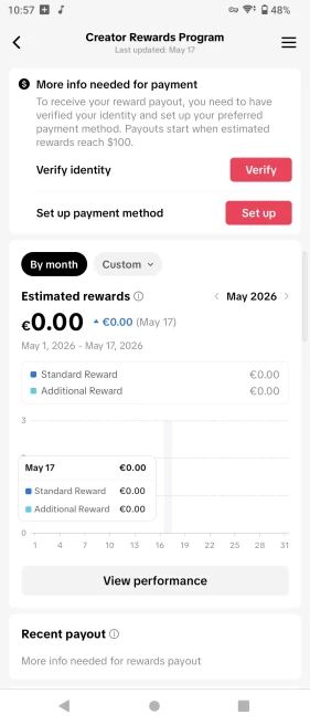 100% Monetized France Account Creator Rewards Program Active | 10k Real Followers & 85k Likes | Real Screenshots + Full Access + Good Standing