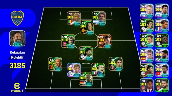 ANDROID|PW 3185|totti epic,pedri bigtime,oddo epic,uli hoenes epic,huijsen,olmo,Coach R.Martinez|2026|EFB1279B