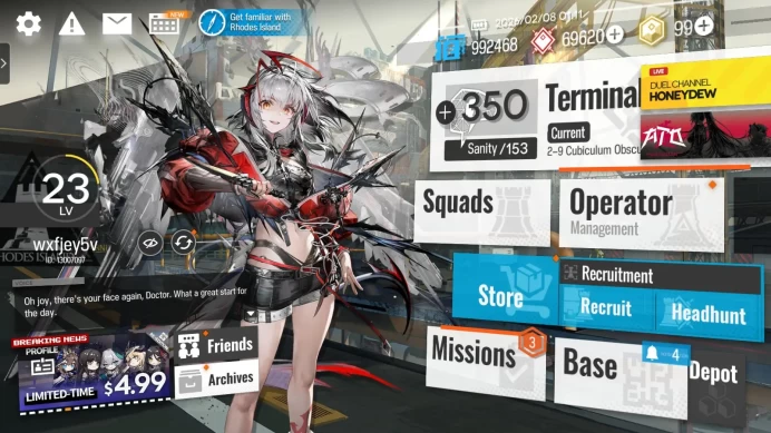 ARK40//Global Wis'adel 6* + Ines 6* 69620+ Orundums 99+ Originite Prime Level 23 Starter Account Story 2-9