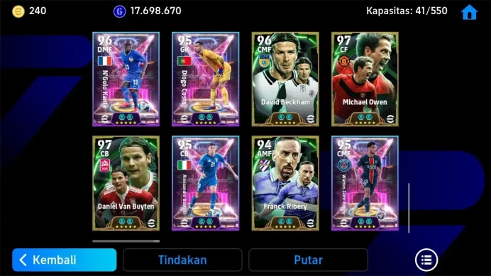 ANDROID|PW 3205|Roy Makaay,Pavel Nedved,Pepe,Justin Hubner,Marco Van Basten,Lee kang-In,Franco Baresi Etc|2026|EFB1310B