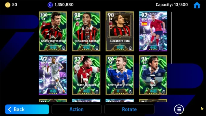 ANDROID|PW 3162|Shevchenko Epic new,Ronaldinho Epic new, Alexander Pato,Angelo Peruzzi, Joelinton Showtime, Etc.|2026|EFB1322B