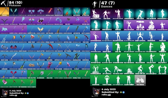 [PC/PSN/XBOX] 56 skins | Star Wand | Get Griddy | Eren Jaeger | Ice Breaker | Ascension Nezumi | The Ageless Champion LKK506