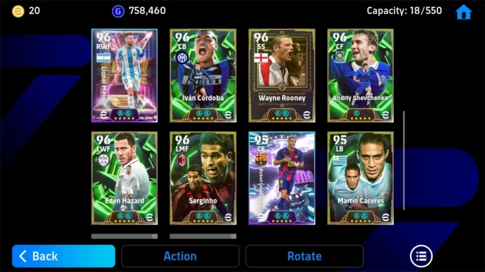 ANDROID|PW 3167|Ibrahimovic epic,abbiati epic,cafu epic,rijkaard,ivan,rooney,messi,caceres,Etc|2026|EFB1414B