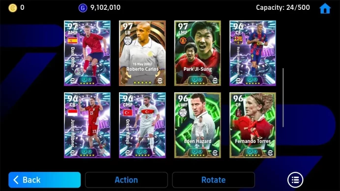 Android|PW 3195|Bigtime Pedri, Van Nistelrooij, Ronaldinho, Bebeto|Epic Pepe, R. Carlos (100), Kahn||2026|Check SS(EFB1445B)