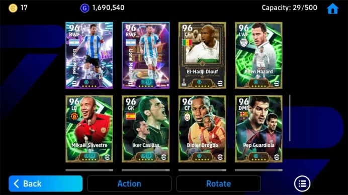 ANDROID|PW 3216|Hazard bigtime,Delpiero epic,schmeichel epic,van basten epic,Dembele big,jenner,Coach Beckenbauer|2026|EFB1447B