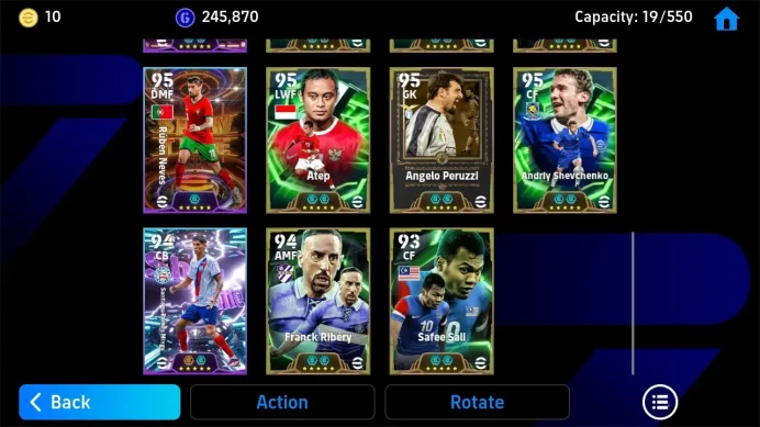 ANDROID|PW 3171|Wesley Sneijder Epic,Roberto Baggio Epic,Gerrard,Olmo,rivaldo,Caceres,Akanji,Kokcu,angelo,Etc|2026|EFB1462B