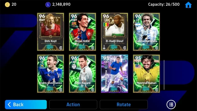 ANDROID|PW 3205|Arda Guler ST,Yassine Bounou ST,Deco Epic,Costa Epic,Massimo Oddo Epic,Chiellini,Donadoni,Etc|2026|EFB1478B