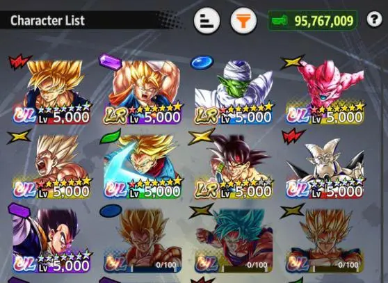 B169-IOS+Android-Meta-3 LR(Vegito+Bardock+Piccolo)+5 UL(Trunks+SS Goku+Buu Kid)+Built 4 Good Teams Ready PVP+25 Legends+Vip Equipment+Goku&Veget