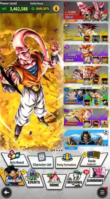 B170-IOS+Android-UL Super Buu+LR(SS3 Goku Full Red Star+Bardock)+Good Team Daima+Bardock+Buu Han+Good Equipment+Goku Black+Vegeta