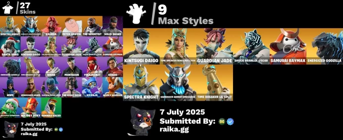 [PC/XBOX/PSN] 27 skins | Spectra Knight | Harbinger Armor Omegarok | Valeria | Peter Griffin | The Scientist | Solid Snake | Santa Dogg LKK520