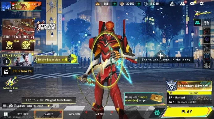Asia|5 ETERNAL[RAN-Rave,Melee CHAINBLADE,MP5-Lv6,KAG6-Lv3,M700-Lv3]|37 ULTRA|Collab EVA[KATYA-EVA02]|LMT URB|NetEase|BLS4485