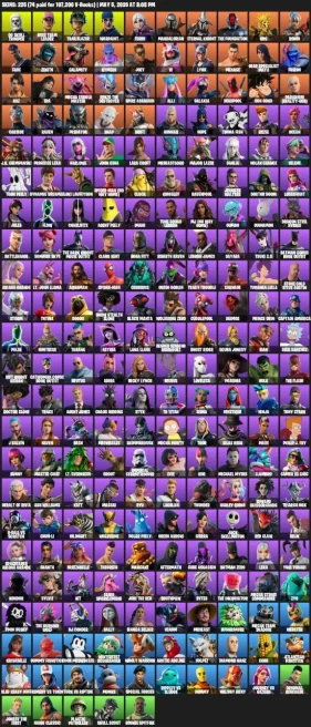 225 skins · OG Skull Trooper . OG STW