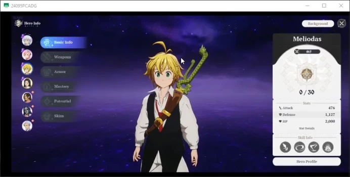 [SEA] Lv 2 Fresh Starter| 2 SSR Meliodas, Guila and 5 SR|Act 1 Story|Log Google(Frist Email)|TakeMail|Check SS(SDO712)
