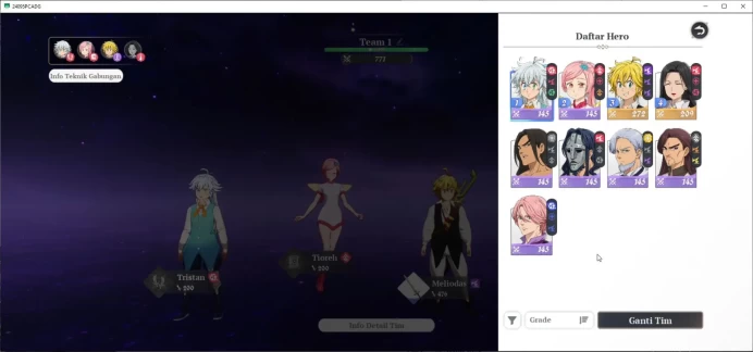 [SEA] Lv 2 Fresh Starter| 2 SSR Meliodas,Guila and 7 SR|Act 1 Story|Log NetMarbel(Frist Email)|TakeMail|Check SS(SDO714)