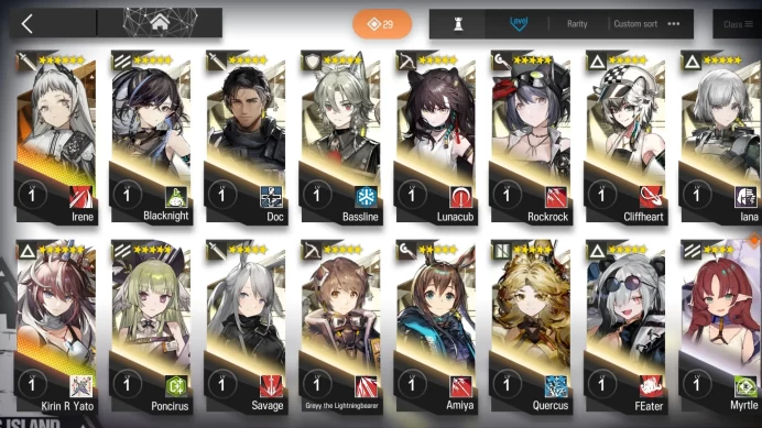 ARK45//Global Kirin R Yato 6 Stars + Irene 6 Stars 39520+ Orundum 7+ Originite Prime 1 Level