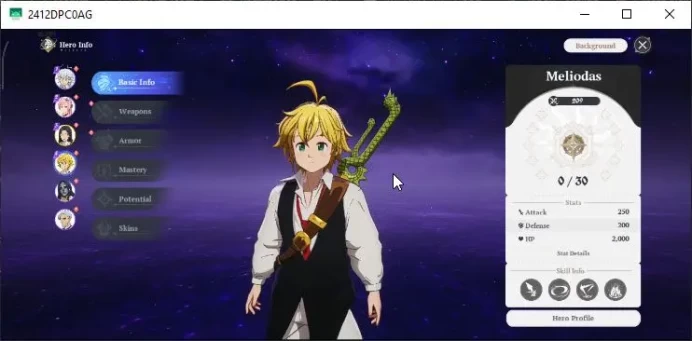 [SEA] Lv 2 Fresh Starter| 2 SSR | Meliodas, Guila And 4 SR |Act 1 Story| Log NetMarble Email |TakeMail|CheckSS(SDO749)