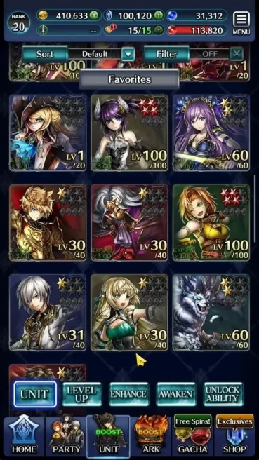 GLOBAL|Rank 20|100K Crystal|Top Tier Unit [DL Judecca-Samekh, SM Sera, G Lilaha,AoG Labyret]|1 UR + 15 SSR Ark|Code Only(LC1259)