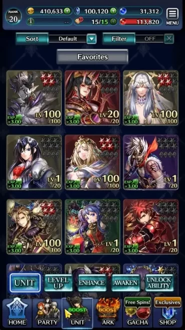 GLOBAL|Rank 20|100K Crystal|Top Tier Unit [DL Judecca-Samekh, SM Sera, G Lilaha,AoG Labyret]|1 UR + 15 SSR Ark|Code Only(LC1259)