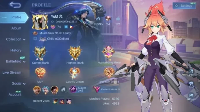 Global|Hero 129|Skin 307|Exalted|Legend Gusion|CC YSS|KOF Karina+GS|DAWNING Esme|LBox Alice+Saber,Etc|More Check SS ML1954B