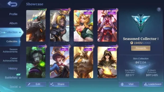 Global|Hero 69|Skin 84|Seasoned|CC Natalia|Gara|Valentine Fanny|Blazing Layla+Aldous|Venom Grock|More Check SS ML1955B